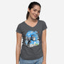 Japan Pop Overload-Womens-V-Neck-Tee-kharmazero