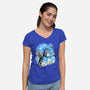 Japan Pop Overload-Womens-V-Neck-Tee-kharmazero