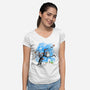 Japan Pop Overload-Womens-V-Neck-Tee-kharmazero