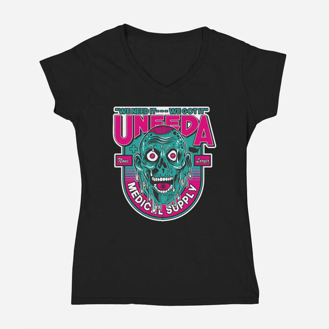 UNEEDA Medical Supply-Womens-V-Neck-Tee-CarloJ1956
