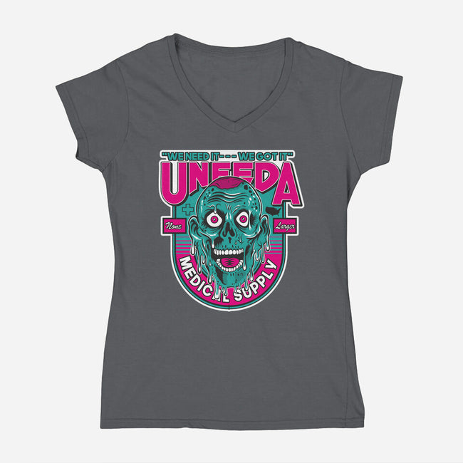 UNEEDA Medical Supply-Womens-V-Neck-Tee-CarloJ1956