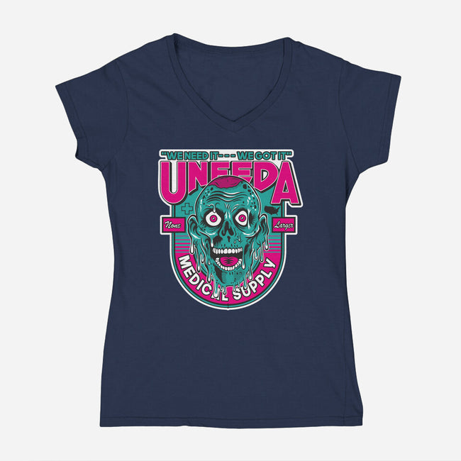 UNEEDA Medical Supply-Womens-V-Neck-Tee-CarloJ1956