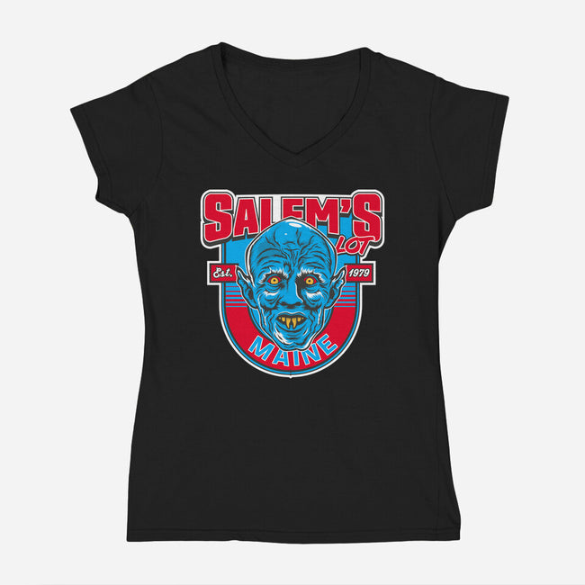 Salem's Lot-Womens-V-Neck-Tee-CarloJ1956