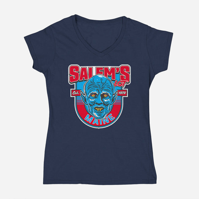 Salem's Lot-Womens-V-Neck-Tee-CarloJ1956