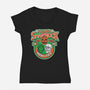 Silver Shamrock-Womens-V-Neck-Tee-CarloJ1956