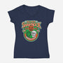 Silver Shamrock-Womens-V-Neck-Tee-CarloJ1956