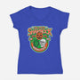 Silver Shamrock-Womens-V-Neck-Tee-CarloJ1956