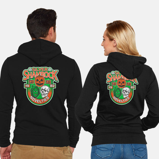 Silver Shamrock-Unisex-Zip-Up-Sweatshirt-CarloJ1956