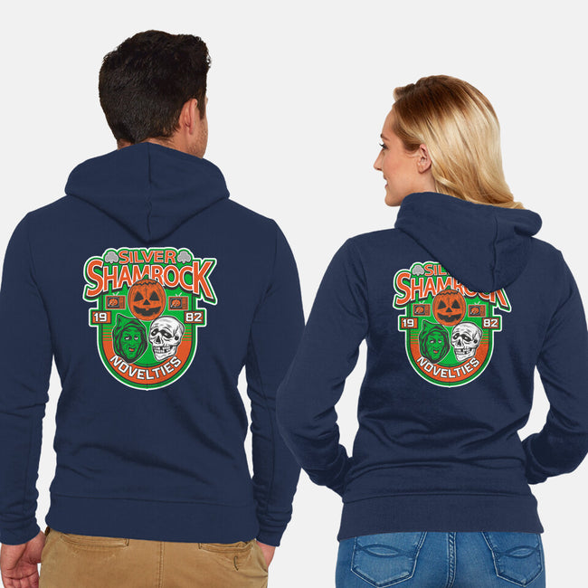 Silver Shamrock-Unisex-Zip-Up-Sweatshirt-CarloJ1956