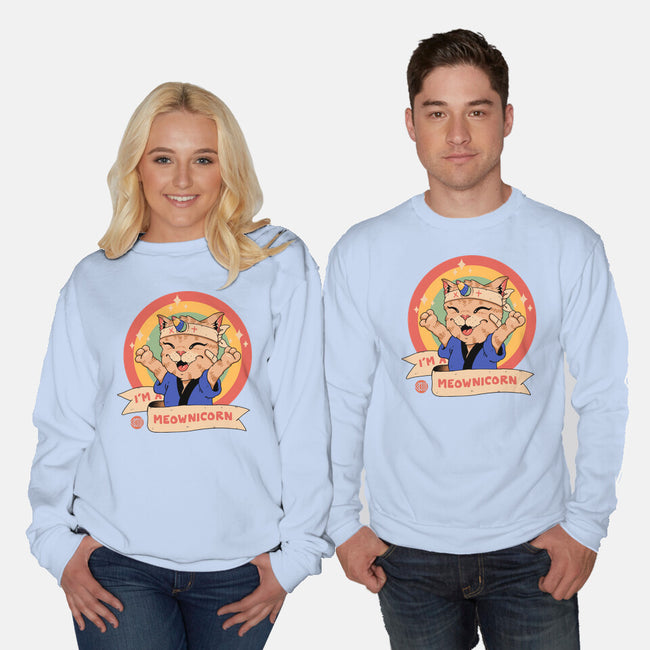 Meow-nicorn-Unisex-Crew Neck-Sweatshirt-vp021