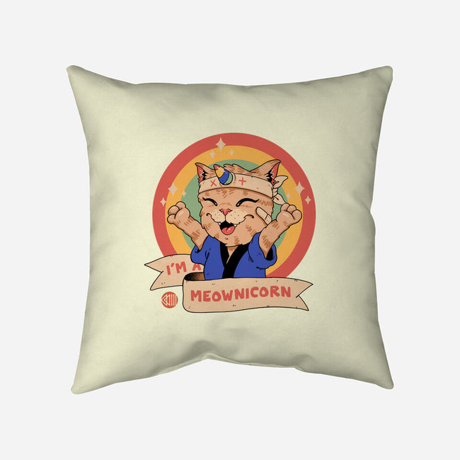 Meow-nicorn-None-Removable Cover w Insert-Throw Pillow-vp021