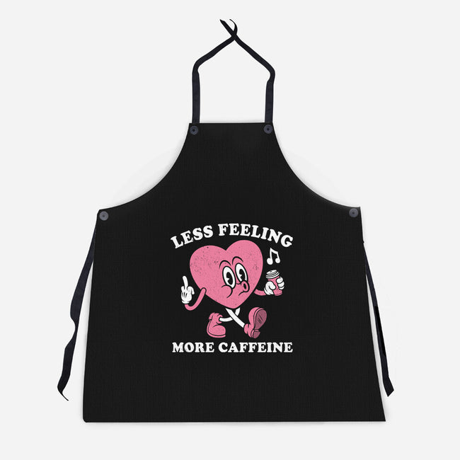 Less Feeling More Caffeine-Unisex-Kitchen-Apron-Nemons