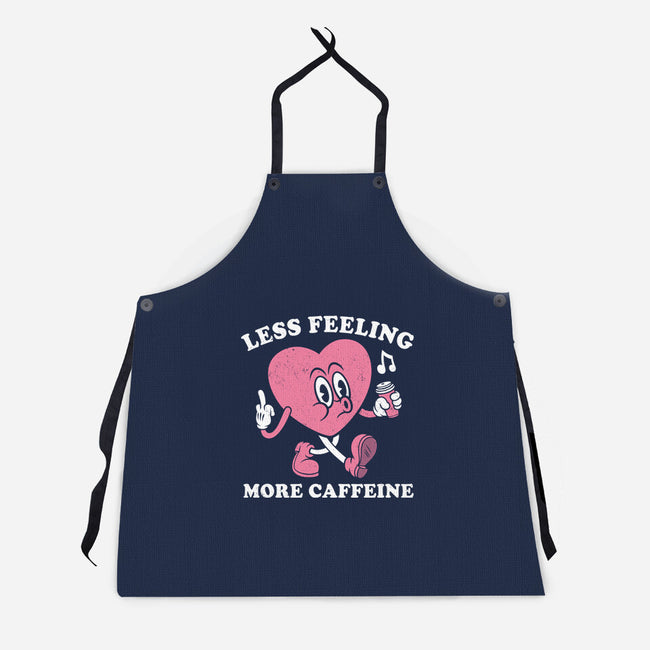 Less Feeling More Caffeine-Unisex-Kitchen-Apron-Nemons