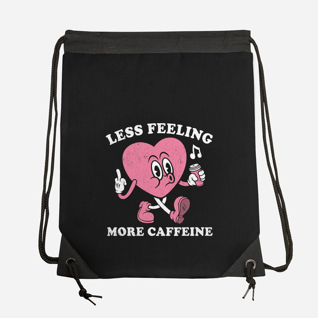 Less Feeling More Caffeine-None-Drawstring-Bag-Nemons