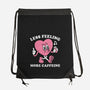 Less Feeling More Caffeine-None-Drawstring-Bag-Nemons