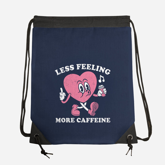 Less Feeling More Caffeine-None-Drawstring-Bag-Nemons