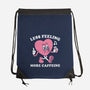 Less Feeling More Caffeine-None-Drawstring-Bag-Nemons