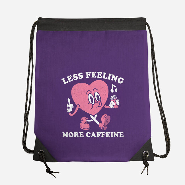 Less Feeling More Caffeine-None-Drawstring-Bag-Nemons