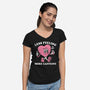Less Feeling More Caffeine-Womens-V-Neck-Tee-Nemons