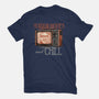Horror Movies And Chill-Mens-Heavyweight-Tee-glitchygorilla