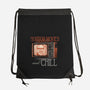Horror Movies And Chill-None-Drawstring-Bag-glitchygorilla