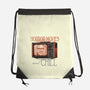 Horror Movies And Chill-None-Drawstring-Bag-glitchygorilla