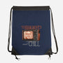 Horror Movies And Chill-None-Drawstring-Bag-glitchygorilla