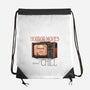 Horror Movies And Chill-None-Drawstring-Bag-glitchygorilla
