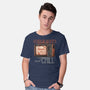 Horror Movies And Chill-Mens-Basic-Tee-glitchygorilla
