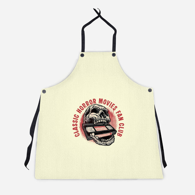 Horror Movies Fan-Unisex-Kitchen-Apron-glitchygorilla