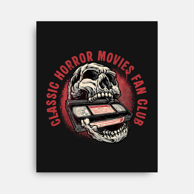Horror Movies Fan-None-Stretched-Canvas-glitchygorilla