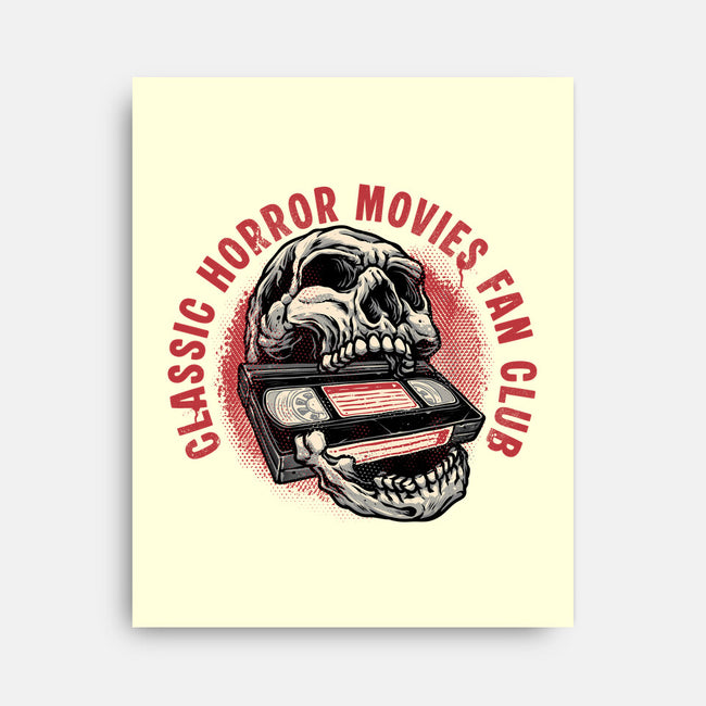 Horror Movies Fan-None-Stretched-Canvas-glitchygorilla