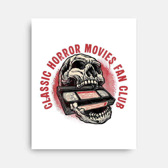 Horror Movies Fan-None-Stretched-Canvas-glitchygorilla