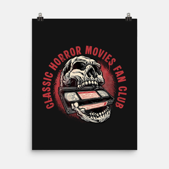 Horror Movies Fan-None-Matte-Poster-glitchygorilla