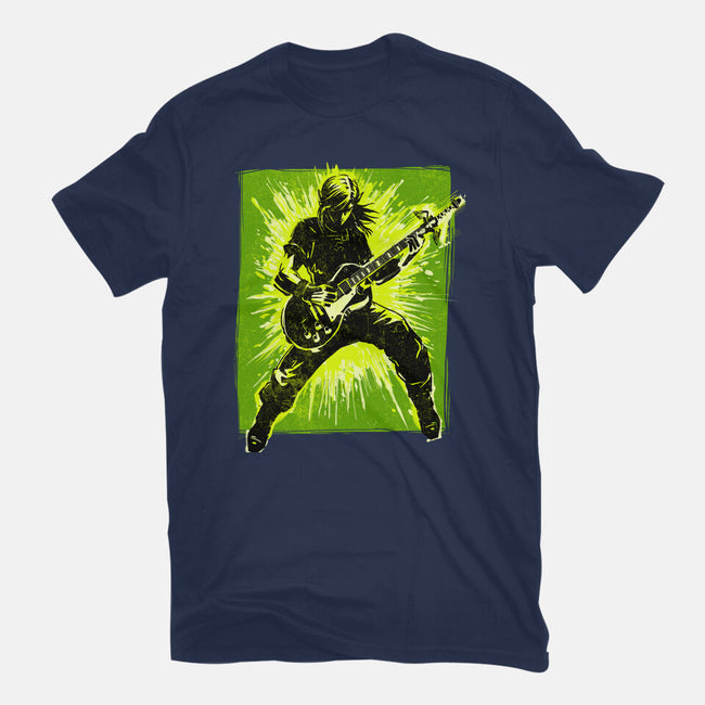 Legendary Guitar Hero-Womens-Fitted-Tee-kharmazero