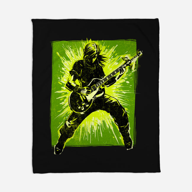 Legendary Guitar Hero-None-Fleece-Blanket-kharmazero
