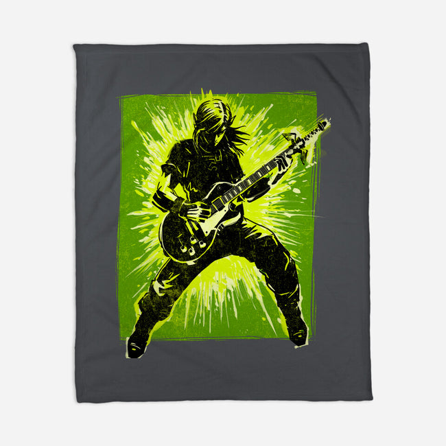 Legendary Guitar Hero-None-Fleece-Blanket-kharmazero