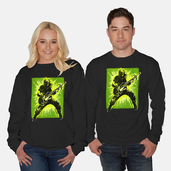 Legendary Guitar Hero-Unisex-Crew Neck-Sweatshirt-kharmazero