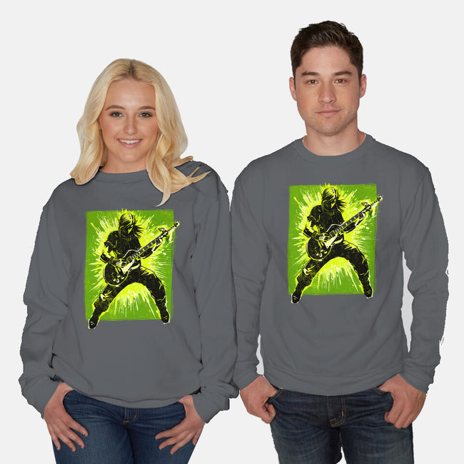 Legendary Guitar Hero-Unisex-Crew Neck-Sweatshirt-kharmazero