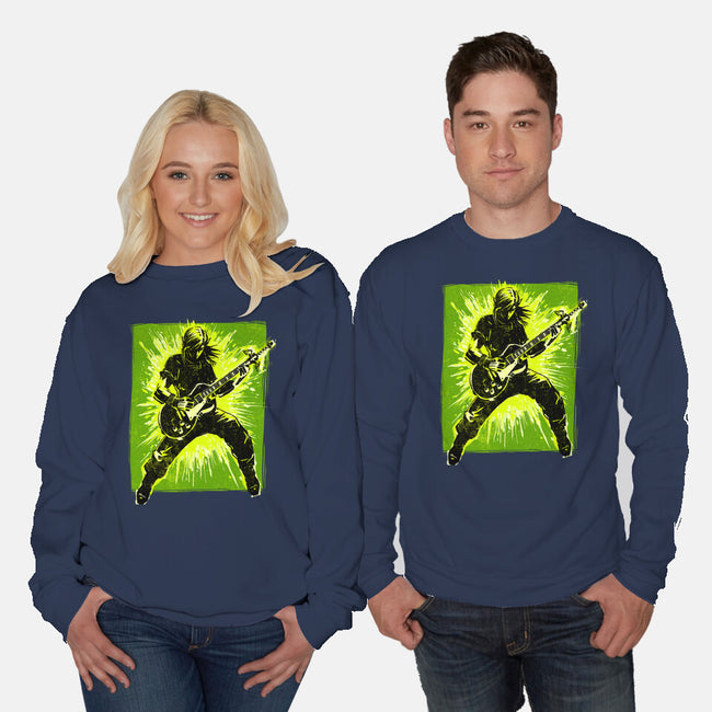 Legendary Guitar Hero-Unisex-Crew Neck-Sweatshirt-kharmazero