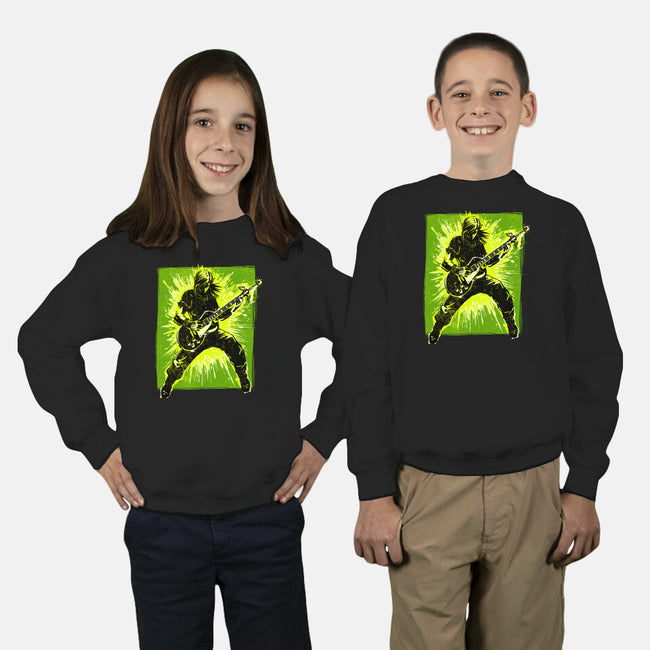 Legendary Guitar Hero-Youth-Crew Neck-Sweatshirt-kharmazero