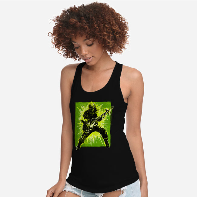Legendary Guitar Hero-Womens-Racerback-Tank-kharmazero