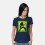 Legendary Guitar Hero-Womens-Basic-Tee-kharmazero