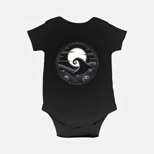 Halloween Moon-Baby-Basic-Onesie-StudioM6