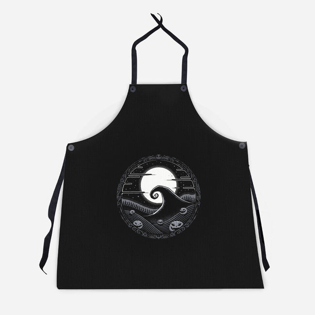 Halloween Moon-Unisex-Kitchen-Apron-StudioM6