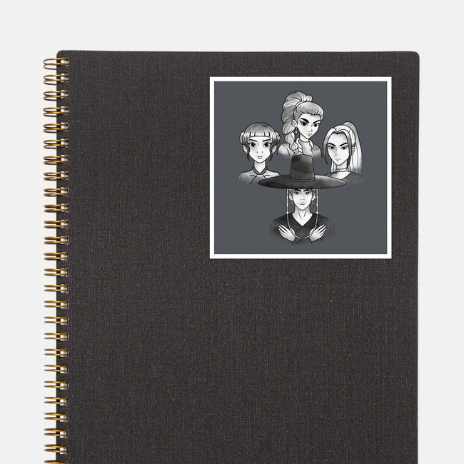 Demon And The Hunters-None-Glossy-Sticker-dandingeroz