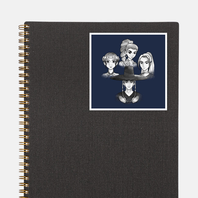 Demon And The Hunters-None-Glossy-Sticker-dandingeroz
