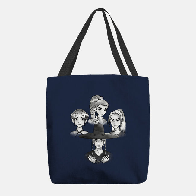 Demon And The Hunters-None-Basic Tote-Bag-dandingeroz