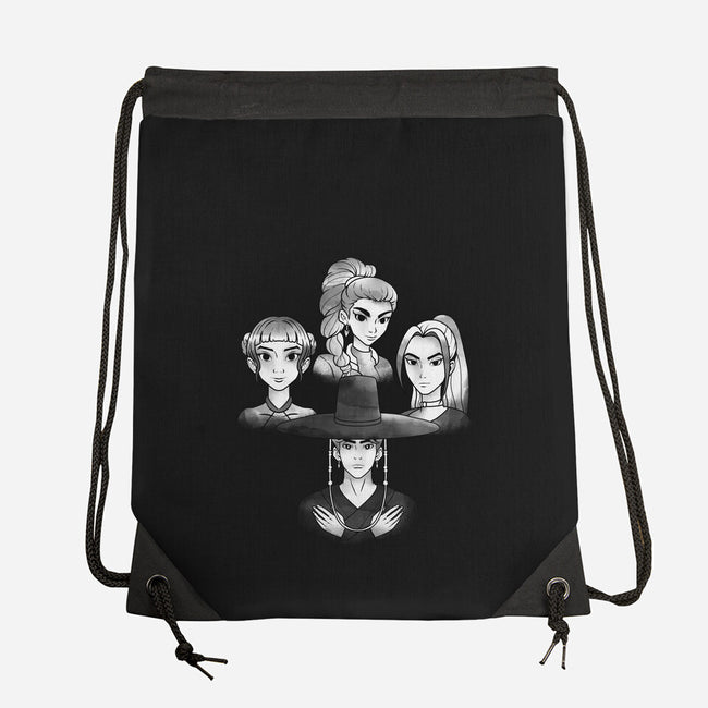 Demon And The Hunters-None-Drawstring-Bag-dandingeroz