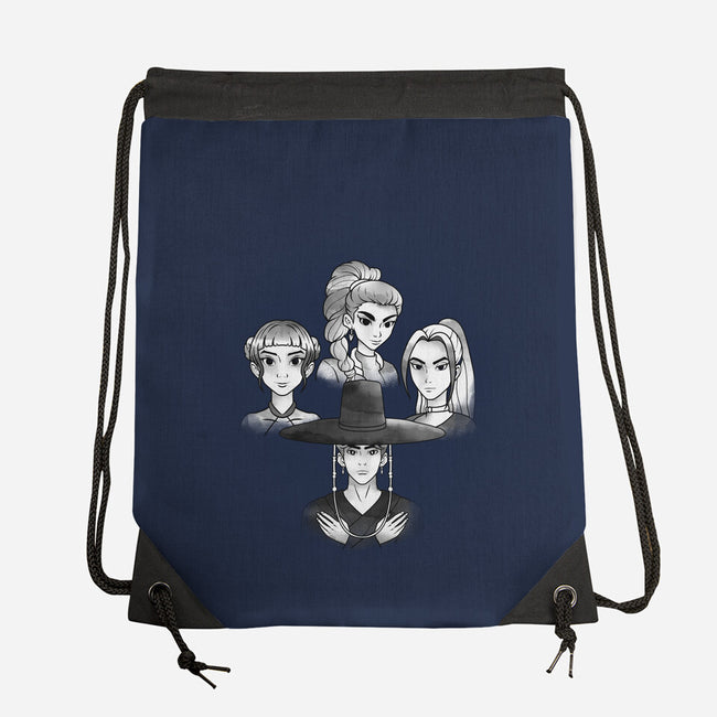 Demon And The Hunters-None-Drawstring-Bag-dandingeroz